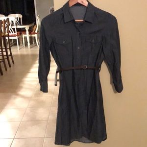 Denim shirt dress